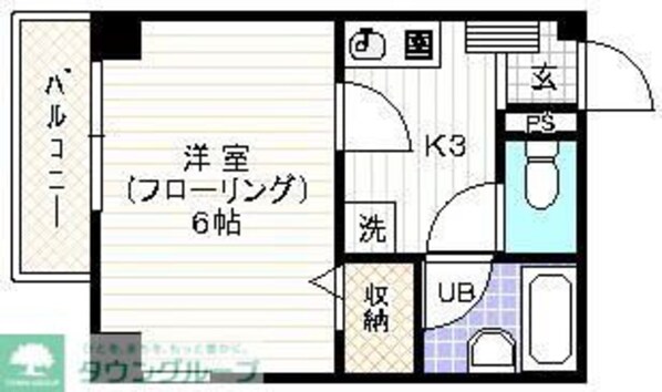 エスポワール枡形の物件間取画像